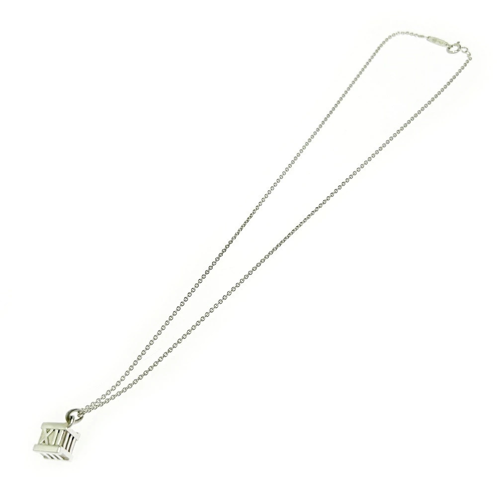 TIFFANYCo Tiffany Silver Atlas Cube Necklace Silver